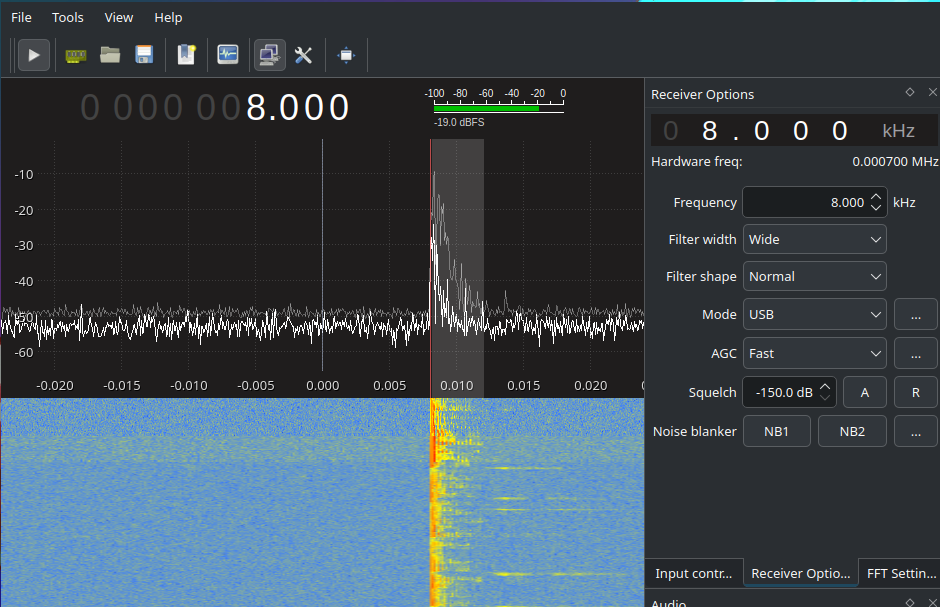 ssb signal in gqrx